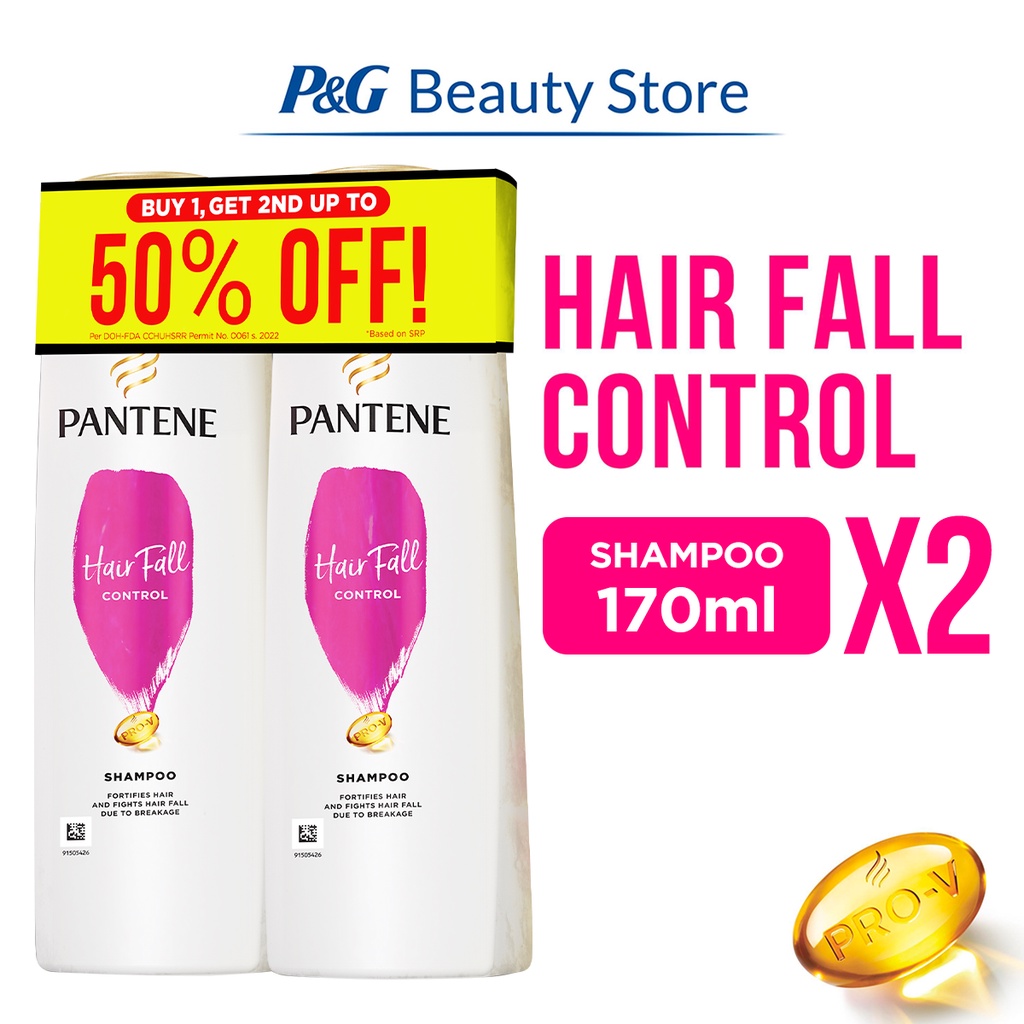 Pantene Hair Fall Control Shampoo 170ml Duo Shopee Philippines