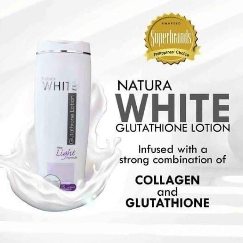 NATURA Glutathione WHITE LOTION with COLLAGEN VITAMIN E Shopee