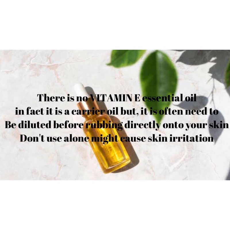 100 PURE VITAMIN E oil (Carrier oil) Shopee Philippines