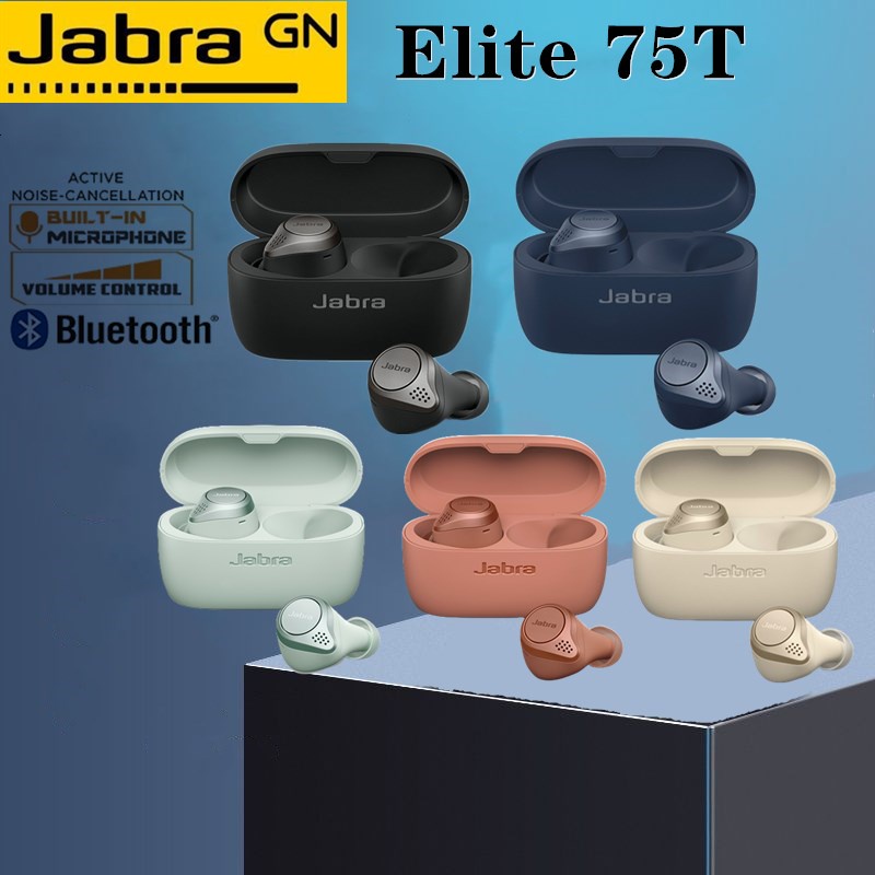 Jabra Elite 75t True Wireless Bluetooth Noise Reduction Earphones Sports Handsfree Earbuds with