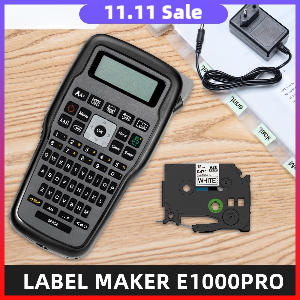 Portable Engineering Label Maker E1000PRO with FX231 Label Tape