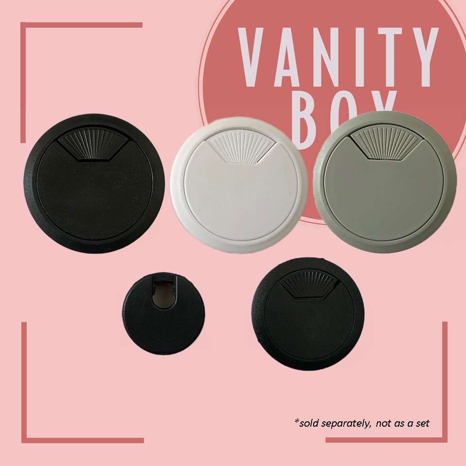 Computer Desk Table Grommets Cable Wire Hole Plastic Cover Size 70mm