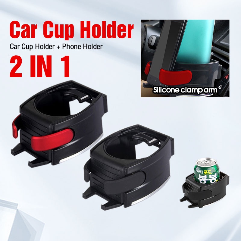 Car Beverage Cup Holder Foldable Auto Door Mount Drink Bottle Holder