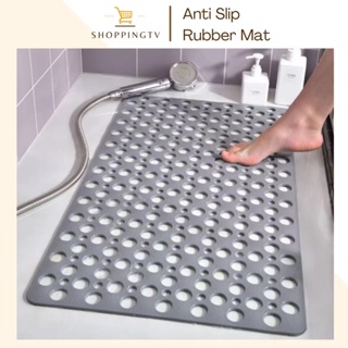 Anti-Slip Bathroom Mat Square Drainage Bath Mat Non-slip Floor Carpet