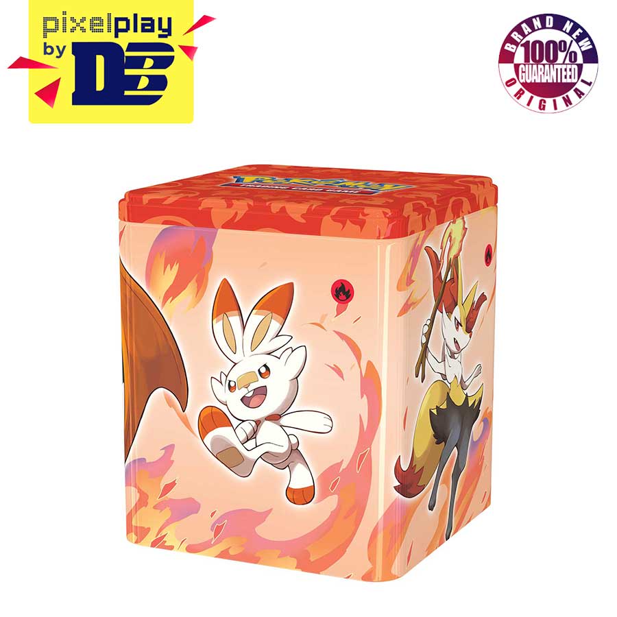 Pokemon Trading Card Game Stacking Tin (Fire) (21085080) Shopee