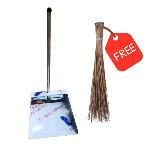 HEAVY DUTY PURE STAINLESS STEEL DUSTPAN WITH FREE WALIS TINGTING Shopee Philippines