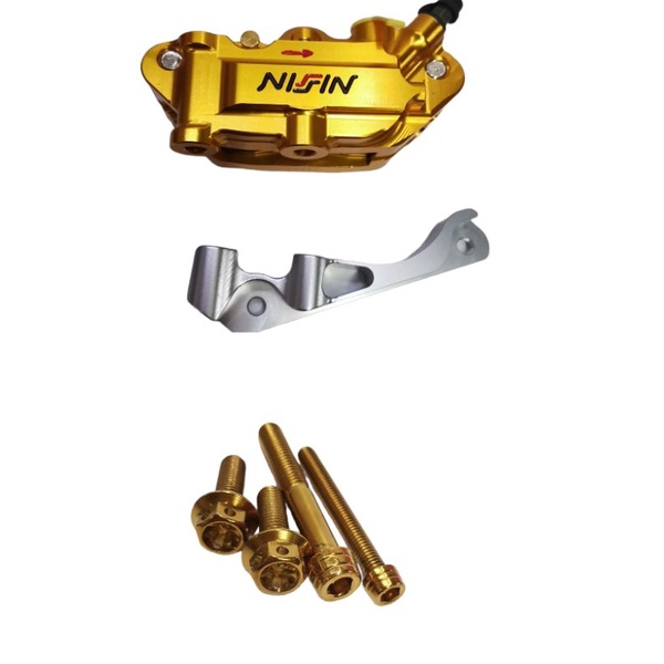 Nissin monoblock 4 pot caliper w125 set Shopee Philippines