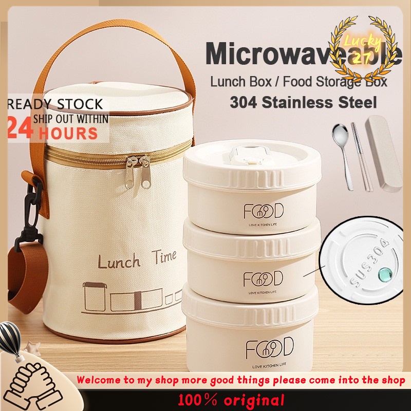 304Grade Stainless Steel Lunch Box Food Storage Box Bento Box