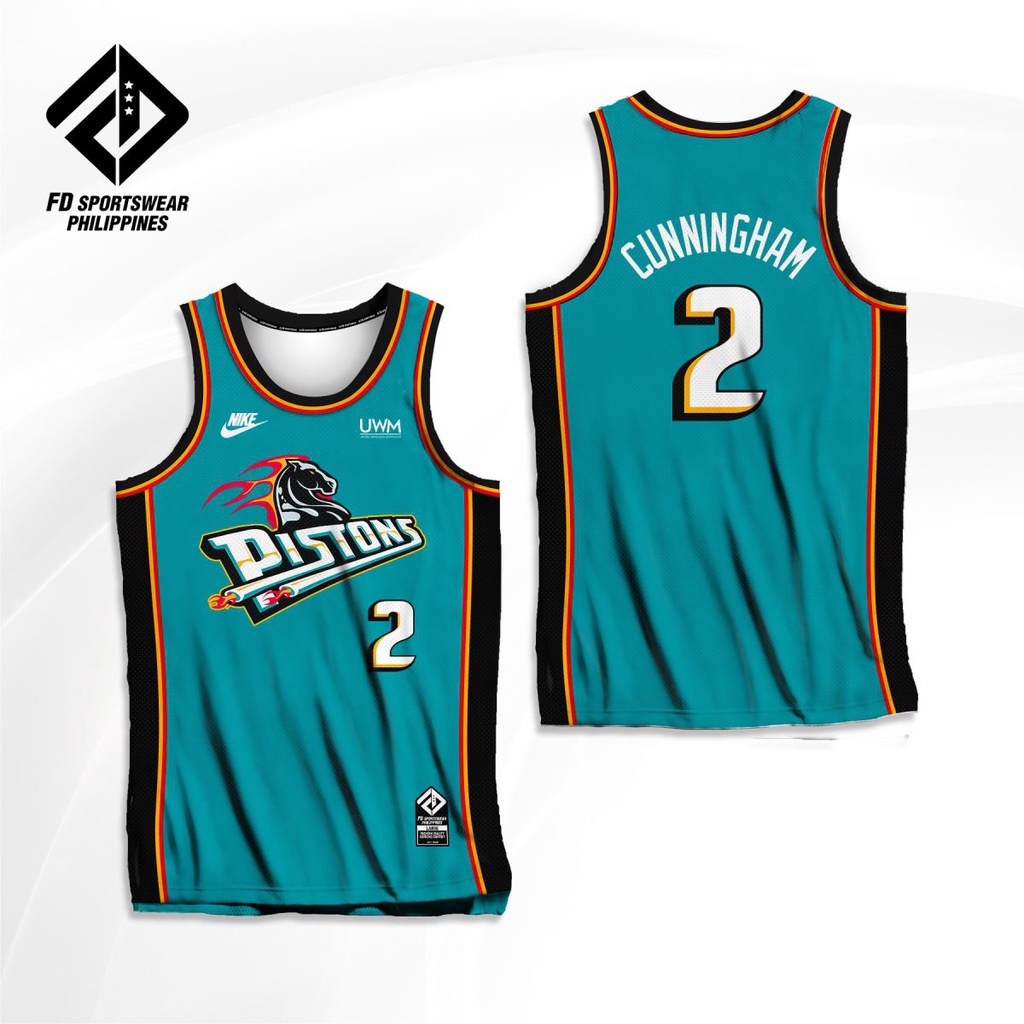 Retro pistons jersey sales