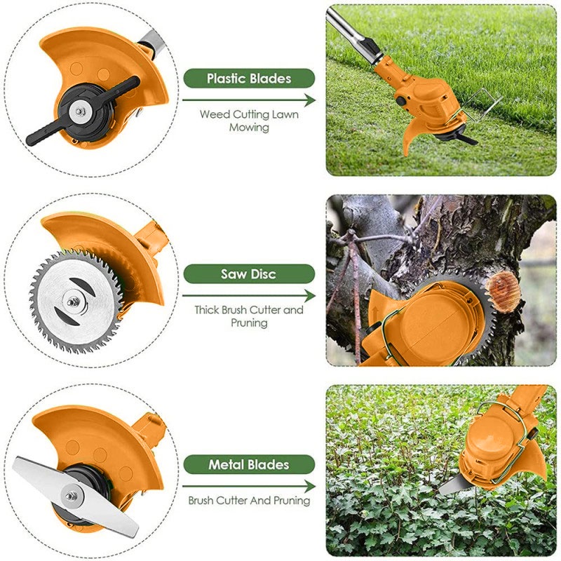 Original BORNRIN grass cutter rechargeable sale 24V/48V portable grass cutter electric lawn mower