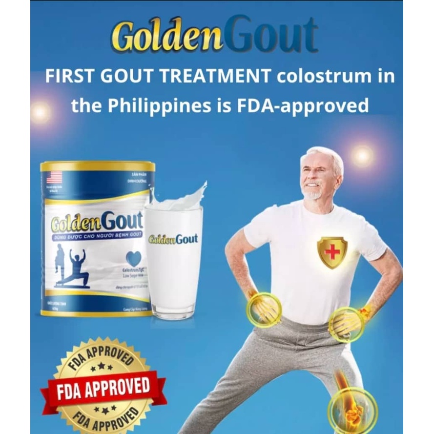 100 Authentic GOLDEN GOUT MILK FIRST GOUT TREATMENT Colostrum in the