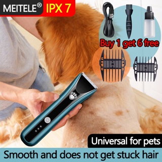 （hot）MeiTeLe Animal Pet Cat Dog Hair Trimmer Electric Clipper Professional Grooming Kit Rechargeable