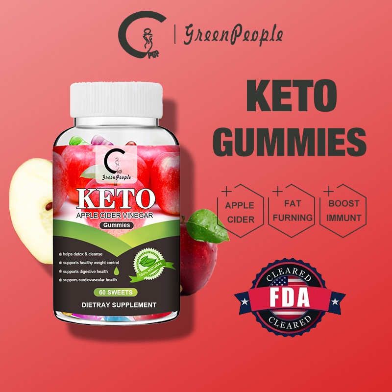 Apple Cider Vinegar Gummies Ketogenic Slimming Gummy Fat Furning Weight Control Vitamin C 9228