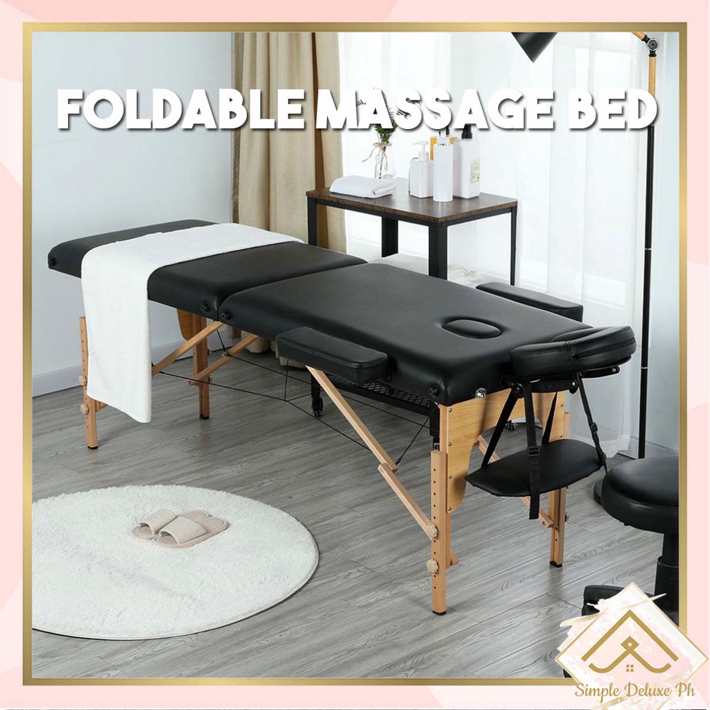 Massage Bed Wood Spa Massage Folding Bed Portable Multifunctional