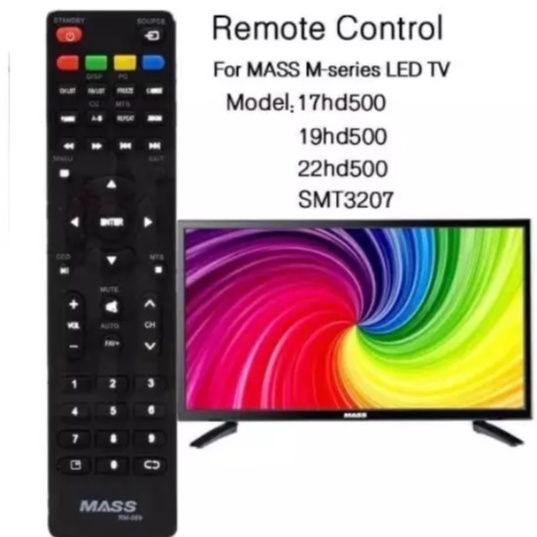 Mass Led TV Remote RM-069 Mass TV Remote Control for 17/19/22/32 inch ...