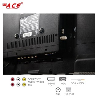 Ace 24” Super Slim Full HD LED TV Black LED-802 #2