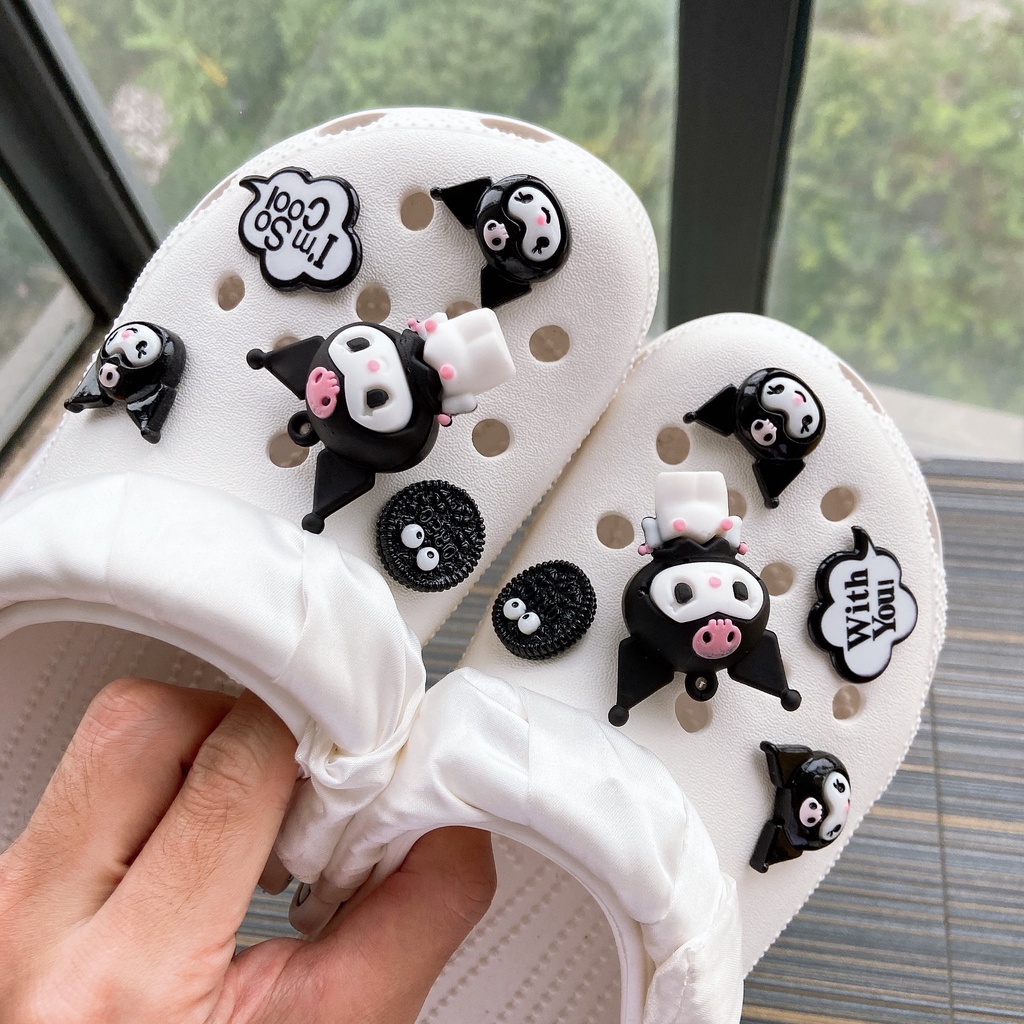 10pcs Kuromi Crocs Jibbitz Shoes Charm Jibbitz Crocs Shoes Decorative