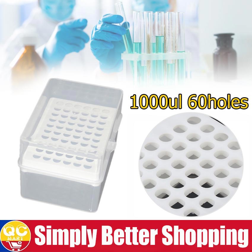 1mlLaboratory Pipette Tip Box Micropipette Plastic Pipette Box 60