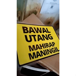 Bawal Utang No Credit Bawal Umutang Laminated, Waterproof Sticker & PVC ...