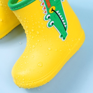 [HOGA] Kids Rain Boots for Girls Boys Non-slip Children Rubber Rain Shoes Cartoon Waterproof #6