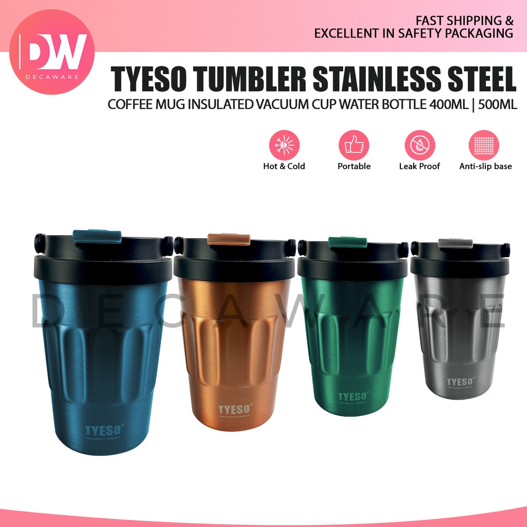 Tyeso Tumbler Stainless steel Coffee Mug Insulated Vacuum Cup Water
