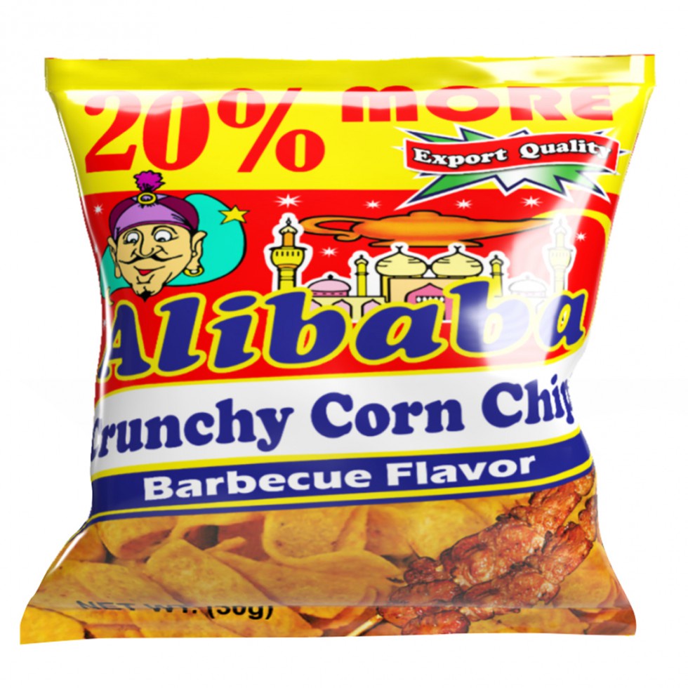 Alibaba Crunchy Corn Chip Barbecue 30g | Shopee Philippines