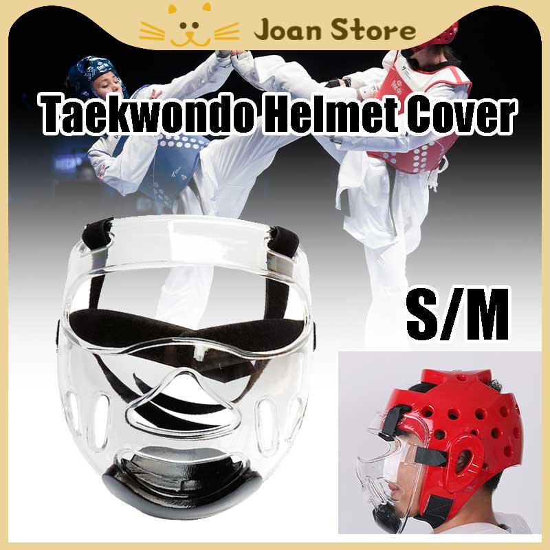 Clear Taekwondo Face Shield Head Protector Cover Face Guard For Boxing