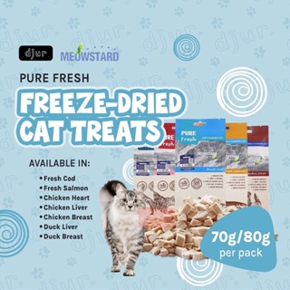 MEOWSTARD Pure Fresh Cat Freeze-Dried Treats for Cats 70g/80g