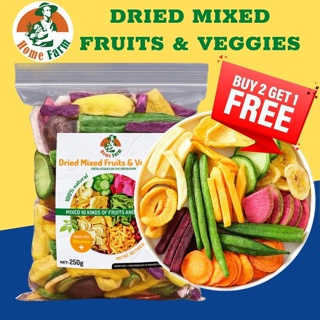 HOMEFARM Mix Dried Mixed Fruits And Veggies Veggie Crisps in Unsalted Assorted Fruit and Vegetable