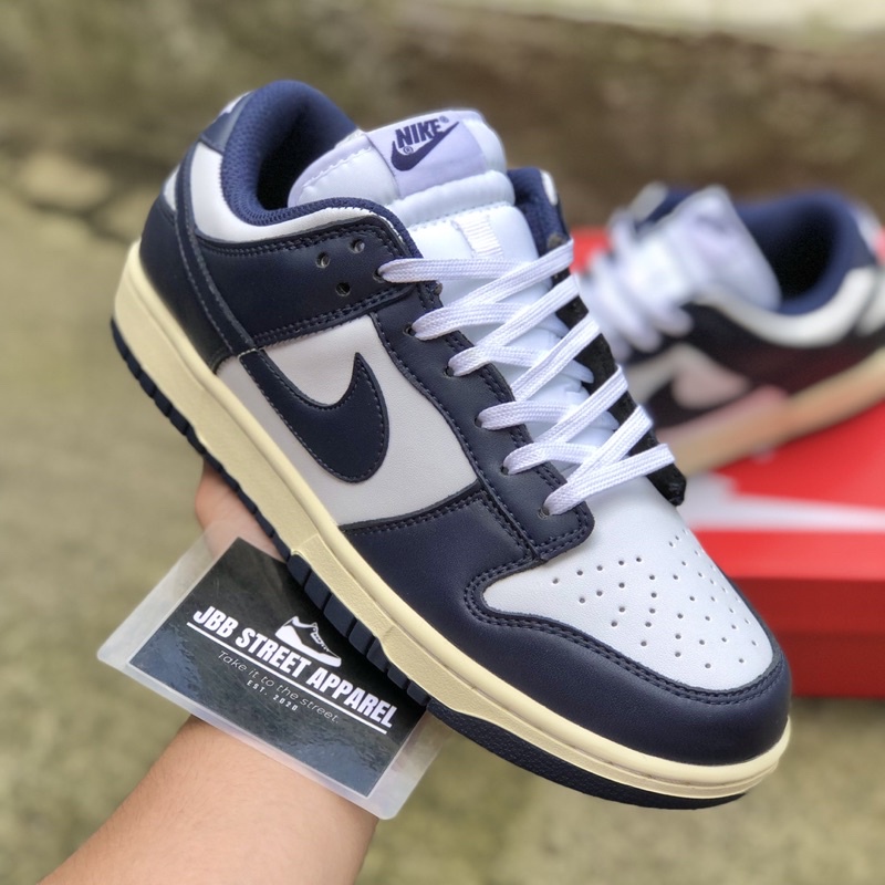 NIKE DUNK LOW "Vintage Navy" (HIGHEST QUALITY) shoes For Men & Women
