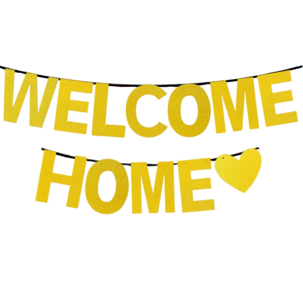 Welcome Home Banner Welcome Back Banner Glitter Design Ofw Return Party Welcome Home Theme 1019