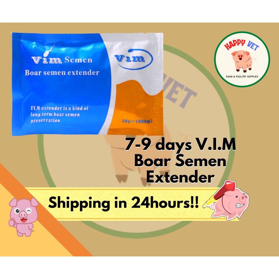 VIM 7-9 days Boar Semen Extender Powder 50g Long term extender pig ...