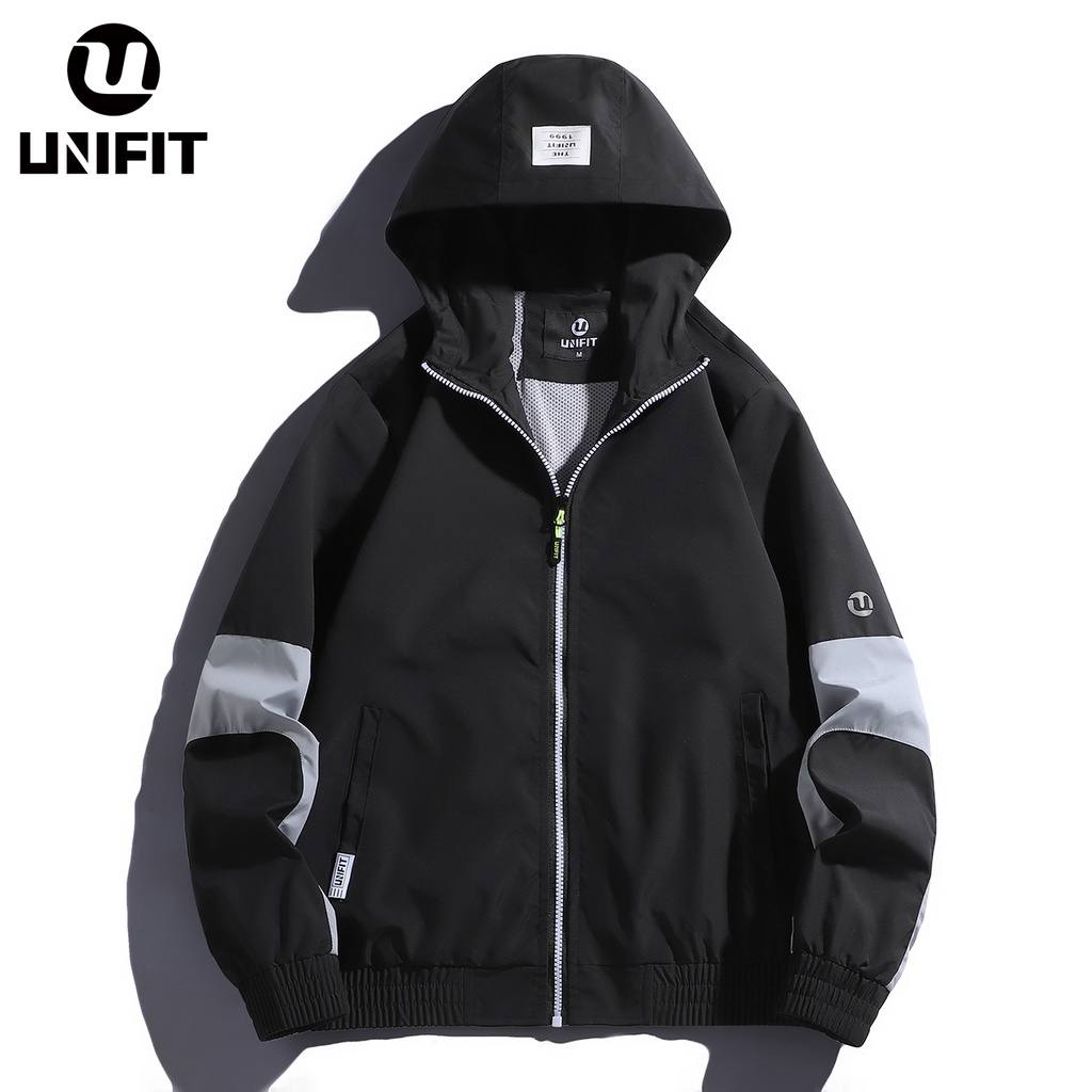 MOSO UNIFIT Windbreaker Jacket With Zipper Waterproof Hoodie Jacket