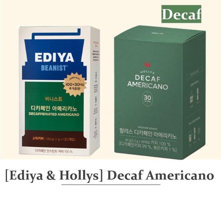 [Ediya & Hollys] Decaf Coffee Decaffeinated Coffee Decaf Instant Coffee