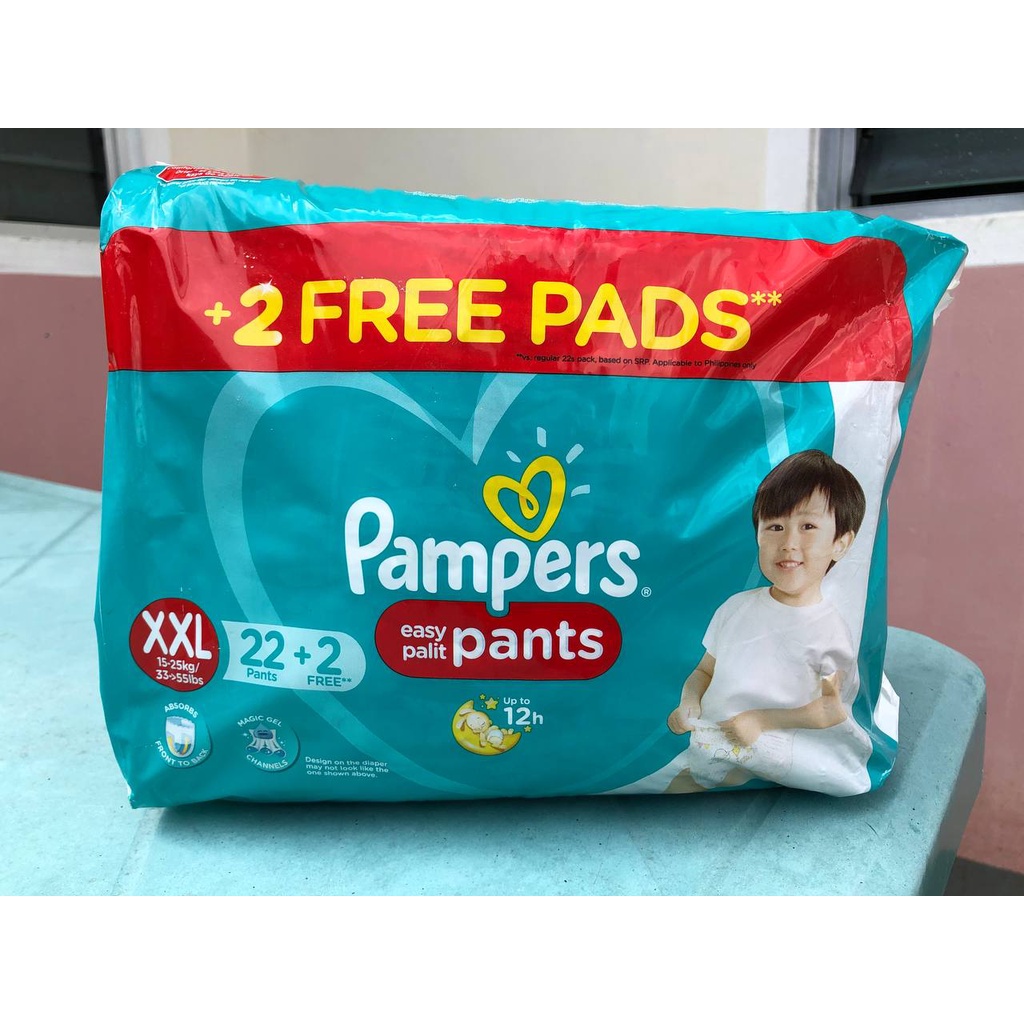 Pampers Easy Palit Pants 22+2 XXLarge Disposable Diaper Toddler Baby Unisex