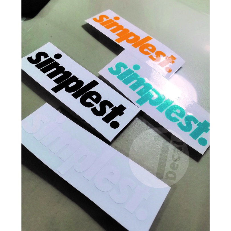 simplest sticker decal 2 sizes available | Shopee Philippines