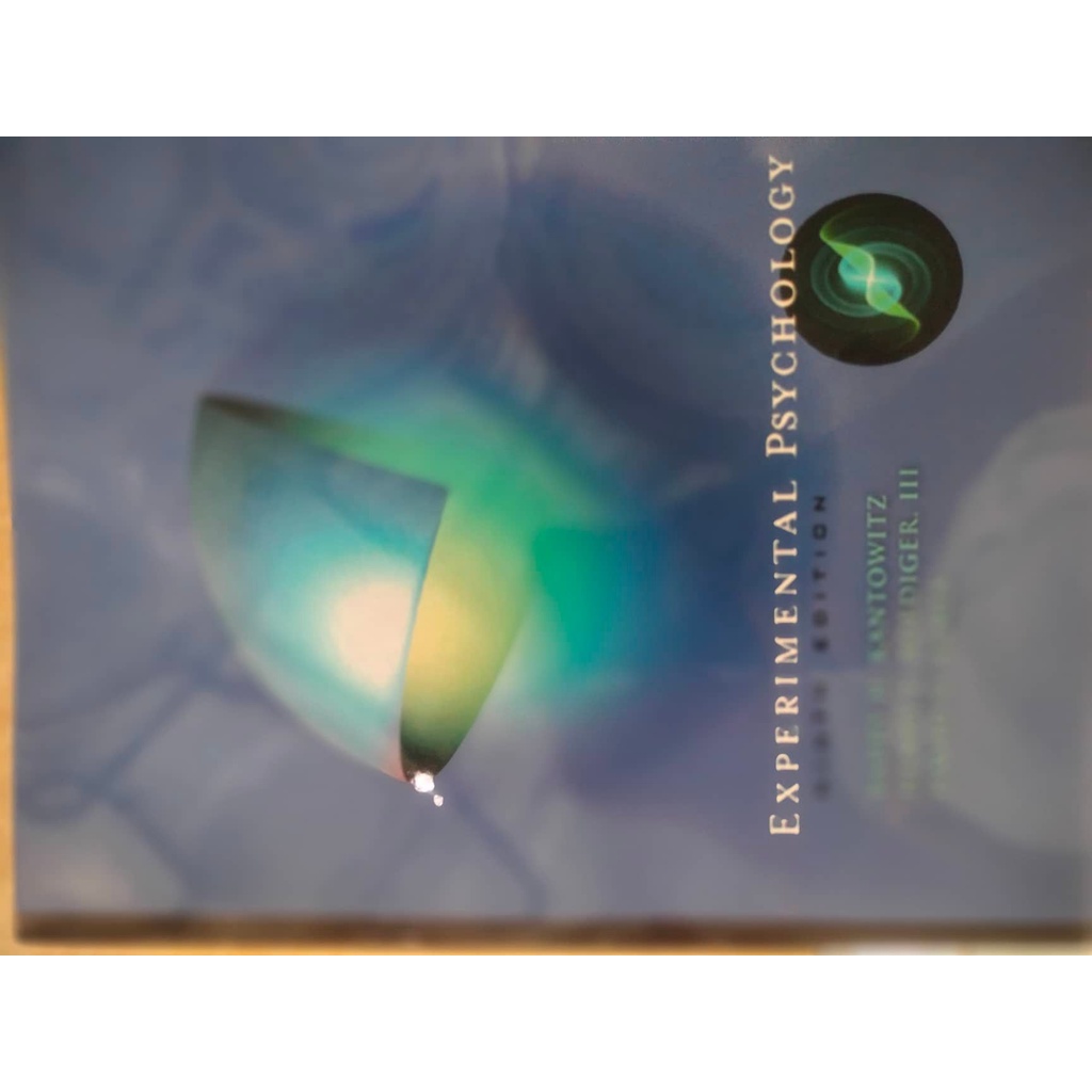 Experimental psychology ninth edition barry h kantowitz henry l