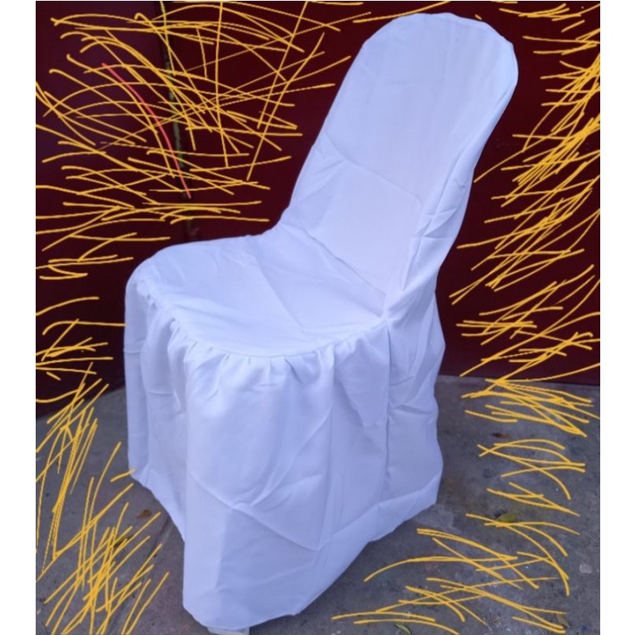 1set 100pcs Monoblock White Seat Cover or Monoblock Chair Cover Shopee Philippines