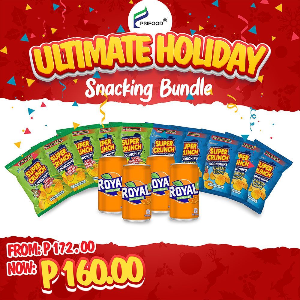 Prifood Super Crunch Corn Chips Sweetcorn & Cheesiest Flavor 55g x