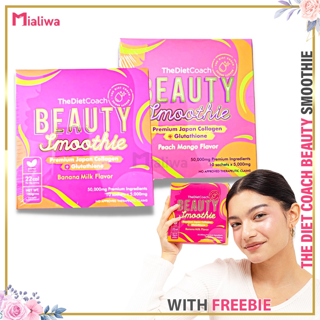 The Diet Coach Beauty Smoothie Banana Milk & Peach Mango Collagen