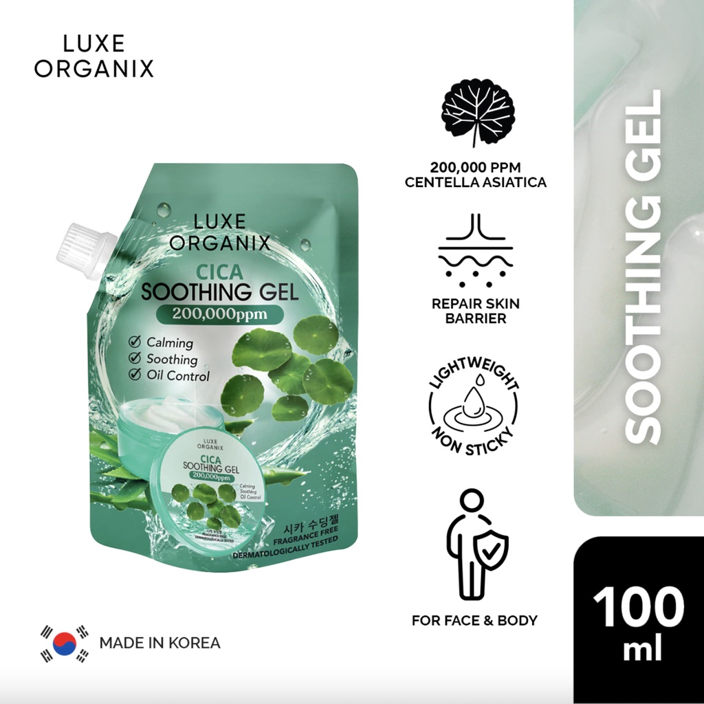 Luxe Organix Cica Soothing Gel 100ml Shopee Philippines