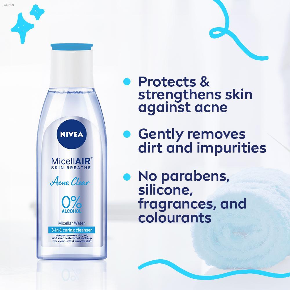 Skirts Buy 1 Take 1 NIVEA Face Cleanser MicellAIR Acne Clear Micellar Water, Face Cleanser for Acne,
