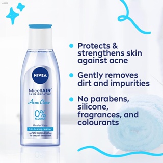 Skirts Buy 1 Take 1 NIVEA Face Cleanser MicellAIR Acne Clear Micellar Water, Face Cleanser for Acne, #2