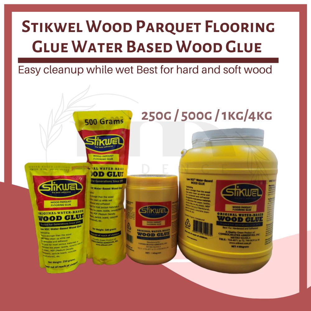 [Fordence] Stikwel Wood Parquet Flooring Glue Water Based Wood Glue ( 1pack, 1/2ltr, 1ltr