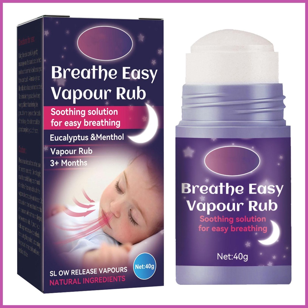 Vaporub Stick Breathe Ease Balm For Baby Relief From Poor Breathing Due