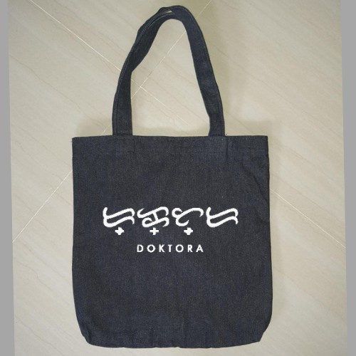 canvass bag PADAYON - Alibata Baybayin BLACK OR WHITE CANVASS Tote Bag (NO ZIP) unisex (Customized