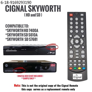 tv box OSQ Replacement Cignal Remote Control for Cignal HD TV Box Satlite TV Box