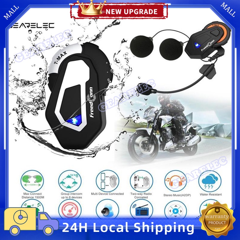 【GEARELEC】 Motorcycle Helmet Headset For 6 People Group