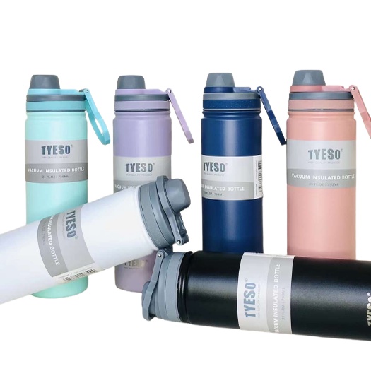 750 ML TYESO Thermal Mug Thermos Water Bottle Vacuum Cup Tumbler