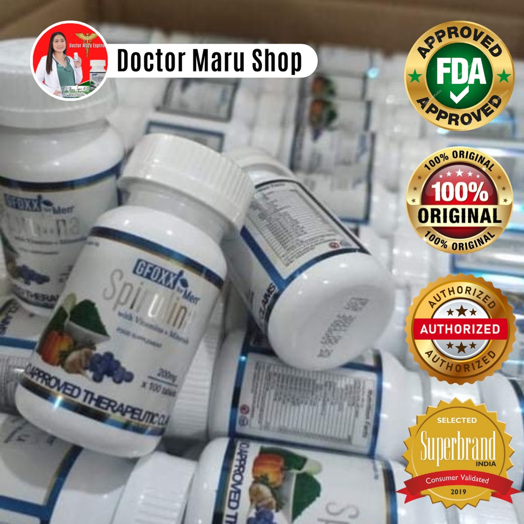 Gfoxx Spirulina for Men 200mg 100 Tablets (100 Authentic) Shopee